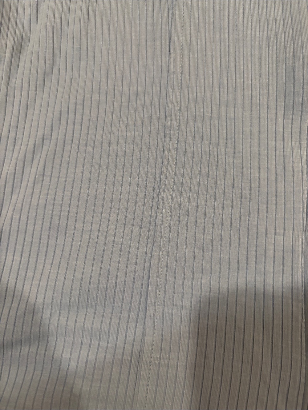 Cyrus Light Blue Ribbed Button-Front Sleeveless Top - Picture 4 of 5